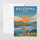 Kelowna Canada Reizen Briefkaart (Voorkant / Achterkant)