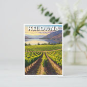 Kelowna Canada Reizen Briefkaart (Staand voorkant)