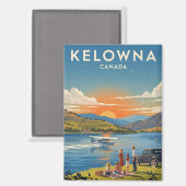 Kelowna Canada Reizen Magneet (Voorkant / Achterkant)