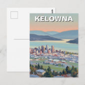 Kelowna Canada Travel Briefkaart (Voorkant / Achterkant)