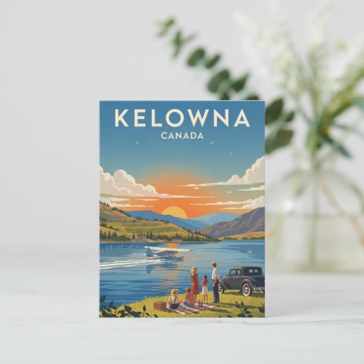 Kelowna Canada Travel Briefkaart (Staand voorkant)