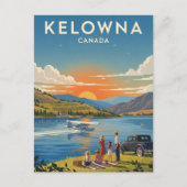 Kelowna Canada Travel Briefkaart (Voorkant)