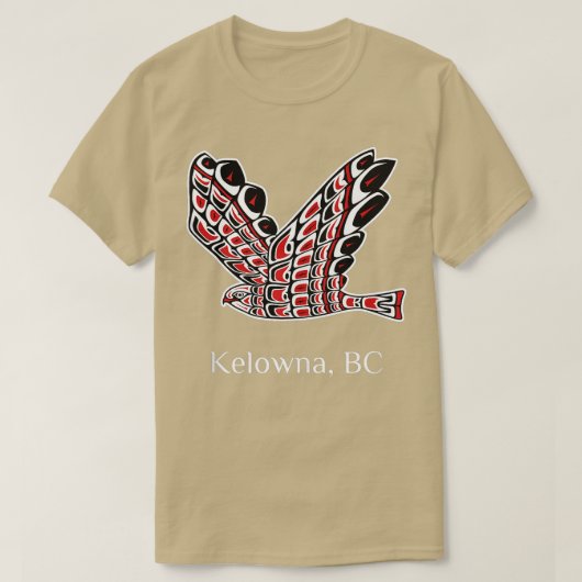 Kelowna Redailed Hawk Native Bird of Prey Art ank T-shirt (Design voorkant)