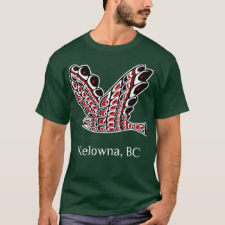 Kelowna Redailed Hawk Native Bird of Prey Art Long T-shirt