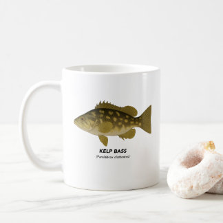 Kelp Bass - zeedieren van Californië Koffiemok