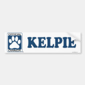 Kelpie Black Bumpersticker (Voorkant)