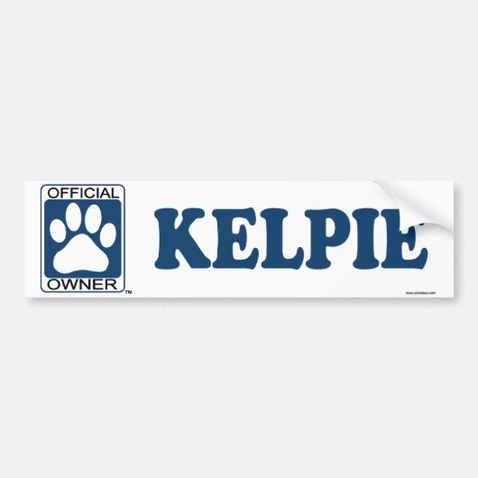 Kelpie Black Bumpersticker (Voorkant)