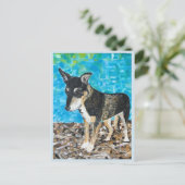 Kelpie dog briefkaart (Staand voorkant)
