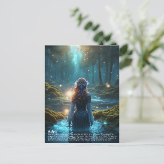 Kelpie Folklore Briefkaart (Staand voorkant)