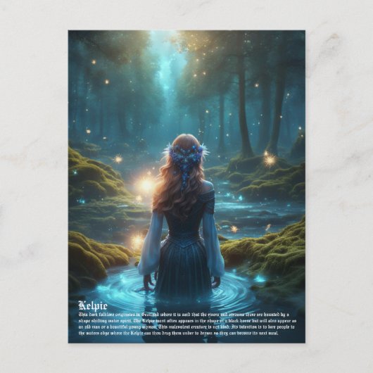 Kelpie Folklore Briefkaart (Voorkant)