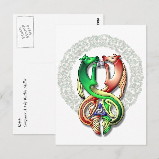 Kelpie lijst briefkaart (Voorkant / Achterkant)