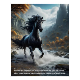 Kelpie River Spirit Perfect Poster
