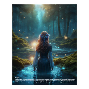 Kelpie River Spirit Perfect Poster