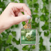 Kelpie Water Paard Gepersonaliseerde Naam Sleutelhanger (Hand)