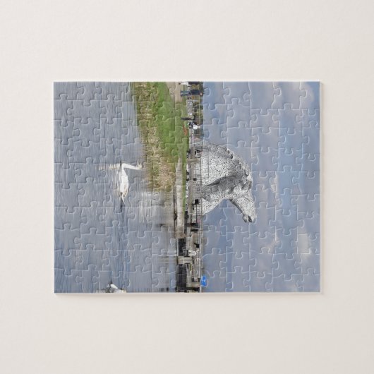 Kelpies , Helix Park , Falkirk Legpuzzel (Horizontaal)