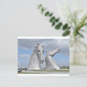 Kelpies , Helix Park , Falkirk , Schotland Briefkaart (Staand voorkant)