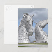 Kelpies , Helix Park , Falkirk , Schotland Briefkaart (Voorkant / Achterkant)