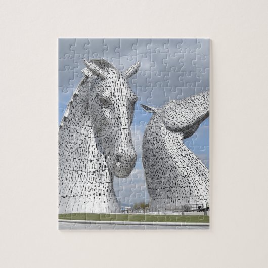 Kelpies , Helix Park , Falkirk , Schotland Legpuzzel (Verticaal)