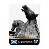 Kelpies & Statues in Falkirk/Scotland Art Magneet (Verticaal)