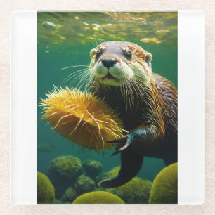 Kelpwoud Speeltuin: De Wereld van de Otter Glazen Onderzetter