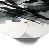 Kelpwoud Sumi-e Watercolor Kunst Poster (Hoek)