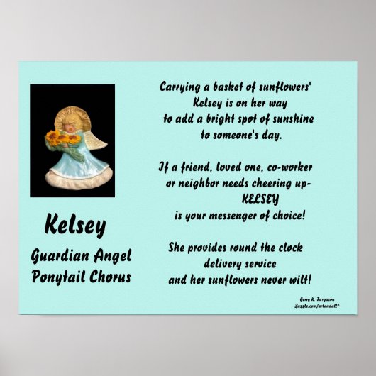 KELSEY-GUARDIAN ANGEL PONYTAIL CHORUS POSTER (Voorkant)