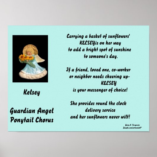 KELSEY-GUARDIAN ANGEL PONYTAIL CHORUS POSTER (Voorkant)