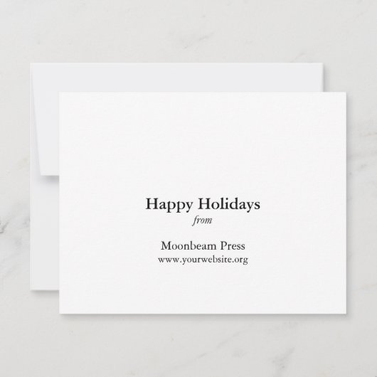 Kelsey letterpress drukpers wenskaart bedankkaart (Achterkant)