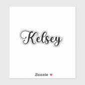 Kelsey Name - Handgeschreven kalligrafie Sticker (Vel)