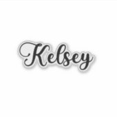 Kelsey Name - Handgeschreven kalligrafie Sticker (Voorkant)