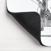 Kelsey OS letterpress press drukker mousepad Muismat (Hoek)