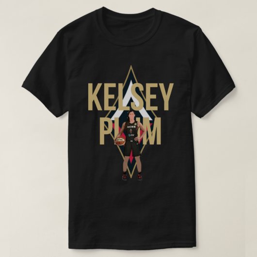 Kelsey plum t-shirt (Design voorkant)