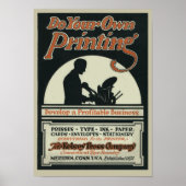  Kelsey poster "Doe je eigen werk" (Voorkant)