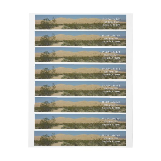 Kelso Dunes in het Nationaal Park Mojave (Vel)