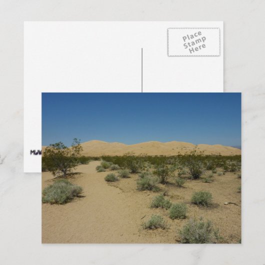 Kelso Dunes in het Nationaal Park Mojave Briefkaart (Voorkant / Achterkant)