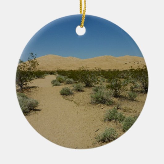 Kelso Dunes in het Nationaal Park Mojave Keramisch Ornament (Voorkant)