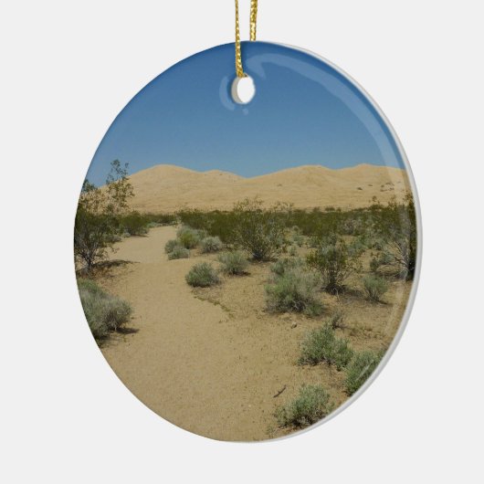 Kelso Dunes in het Nationaal Park Mojave Keramisch Ornament (Links)