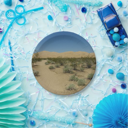Kelso Dunes in het Nationaal Park Mojave Papieren Bordje (Feest)