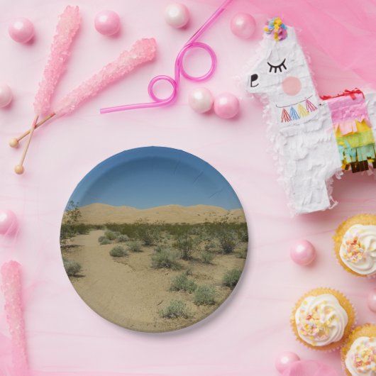 Kelso Dunes in het Nationaal Park Mojave Papieren Bordje (Feest)