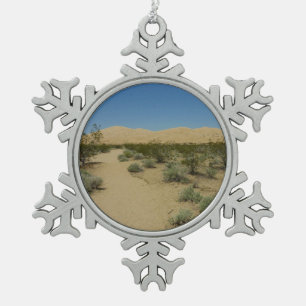 Kelso Dunes in het Nationaal Park Mojave Tin Sneeuwvlok Ornament