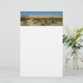 Kelso Dunes in Mojave National Park Briefpapier (Staand voorkant)