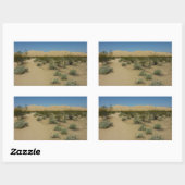 Kelso Dunes in Mojave National Park Rechthoekige Sticker (Vel)