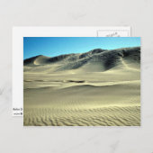 Kelso Dunes, vlakbij Death Valley, Californië, VS. Briefkaart (Voorkant / Achterkant)