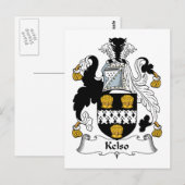 Kelso Family Crest Briefkaart (Voorkant / Achterkant)