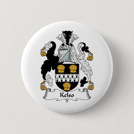 Kelso Family Crest Ronde Button 5,7 Cm (Voorkant)