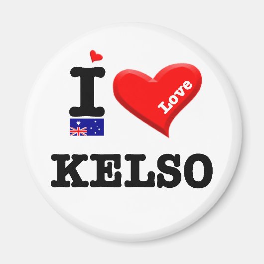 KELSO - I Love Magneet (Voorkant)