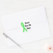 Keltic geeft Hope Lymphoma (Non-Hodgkin) nooit op Ronde Sticker (Envelop)
