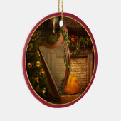 Keltic Harp kerstversiering Keramisch Ornament (Rechts)