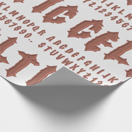 Keltisch alfabet lettertype cadeaupapier