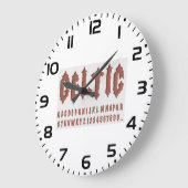 Keltisch alfabet lettertype grote klok (Hoek)